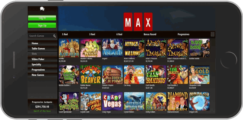 CasinoMAX offers a great mobile platform