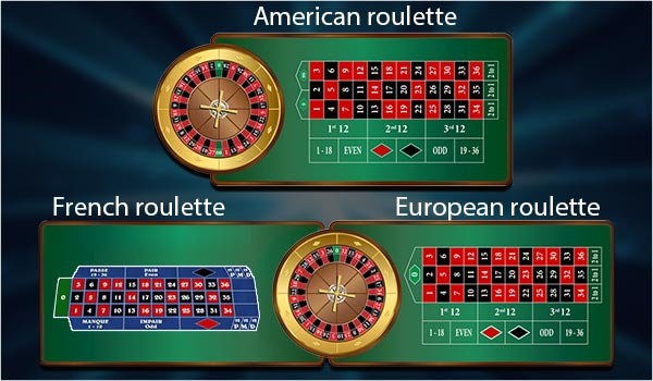 Roulette has American, European and French version