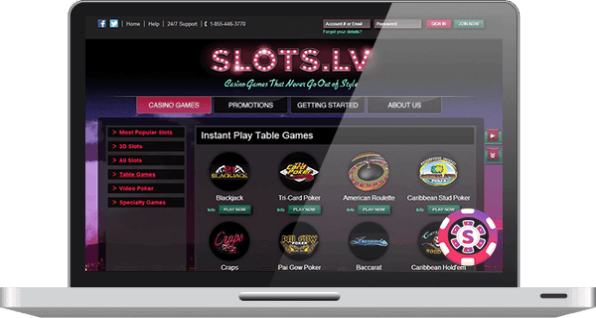 Live dealer games at Slots.lv