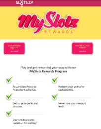 Loyalty program in Slots.lv